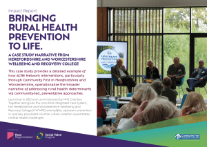BRINGING RURAL HEALTH PREVENTION TO LIFE